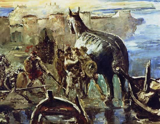 Lovis Corinth Trojanisches Pferd von Lovis Corinth, Norge oil painting art